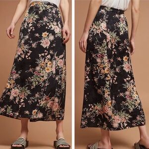 Anthropologie Maeve Blooming Flora Midi Skirt 8